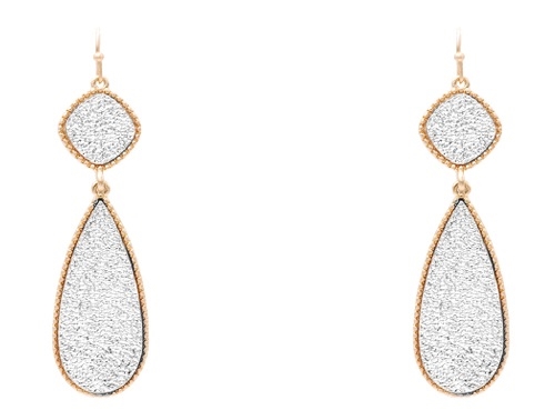 Textured Drop Earring