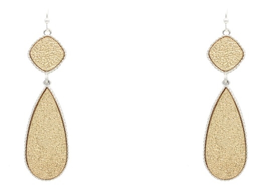 Textured Drop Earring