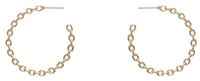 Chain Link Hoop Earrings