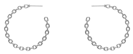 Chain Link Hoop Earrings