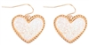 Druzy Heart Earrings