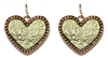 Druzy Heart Earrings