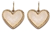 Druzy Heart Earrings