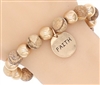 Stretch Disc Charm Bracelet