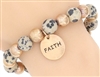 Stretch Disc Charm Bracelet