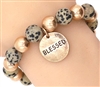 Stretch Disc Charm Bracelet