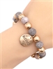 Stretch Disc Charm Bracelet