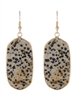 Semi Precious Stone Fish Hook Earrings