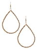 Large Glass Bead Teardrop Earrings
