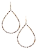 Large Glass Bead Teardrop Earrings