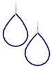 Large Glass Bead Teardrop Earrings