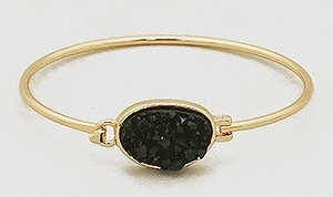 Simulated Druzy Bangle Bracelet