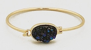 Simulated Druzy Bangle Bracelet