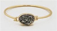 Simulated Druzy Bangle Bracelet