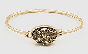 Simulated Druzy Bangle Bracelet