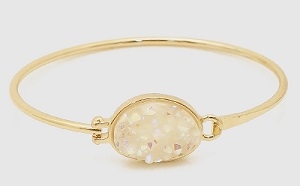 Simulated Druzy Bangle Bracelet