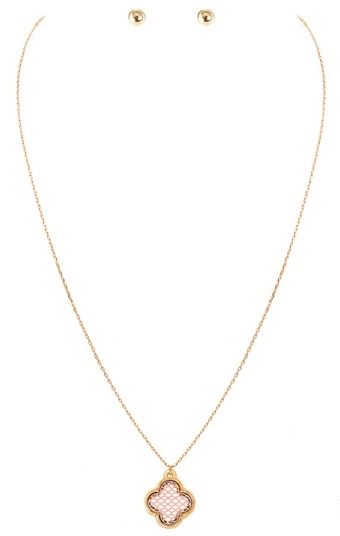 Designer Inspired Clover Necklace