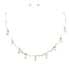 Wavy Chain Pearl Necklace