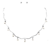 Wavy Chain Pearl Necklace