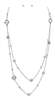 Layered Pearl Station Necklace