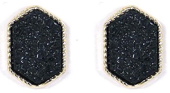 Designer Inspired Mini Druzy Stud Earring