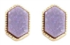 Designer Inspired Mini Druzy Stud Earring