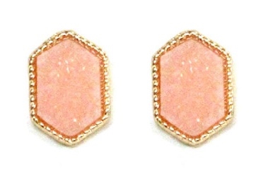 Designer Inspired Mini Druzy Stud Earring