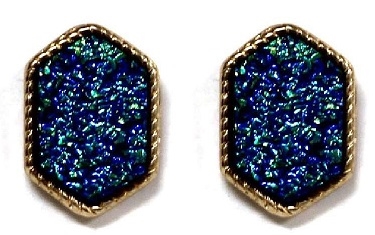 Designer Inspired Mini Druzy Stud Earring