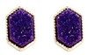 Designer Inspired Mini Druzy Stud Earring