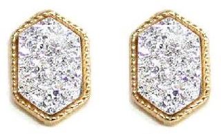 Designer Inspired Mini Druzy Stud Earring