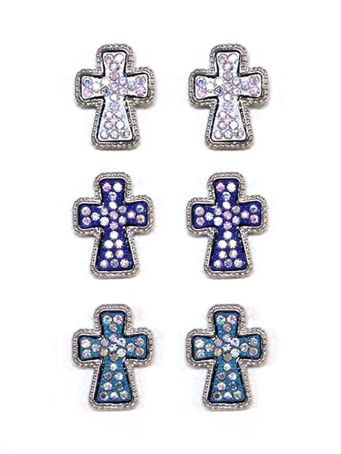 Designer Inspired Pave Earrings