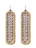 Crystal Bar Earrings