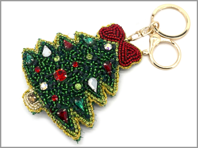 Christmas Tree Keyring/ Purse Charm
