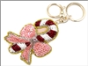 Candy Cane Keyring/ Purse Charm