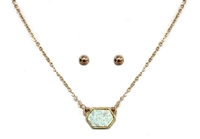 Designer Inspired Mini Druzy Choker Necklace