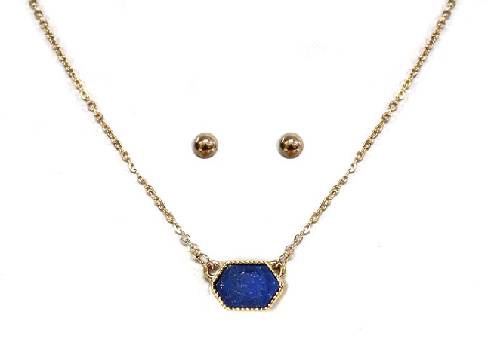 Designer Inspired Mini Druzy Choker Necklace