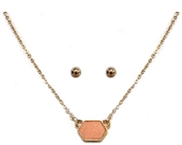Designer Inspired Mini Druzy Choker Necklace