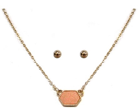 Designer Inspired Mini Druzy Choker Necklace