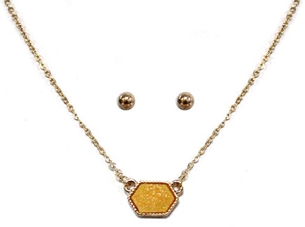 Designer Inspired Mini Druzy Choker Necklace