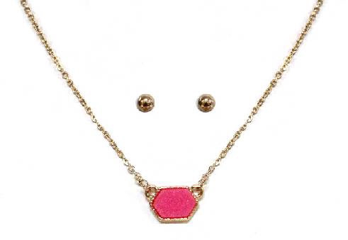 Designer Inspired Mini Druzy Choker Necklace
