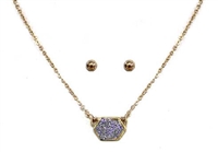 Designer Inspired Mini Druzy Choker Necklace