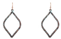 Geometric Fish Hook Earrings