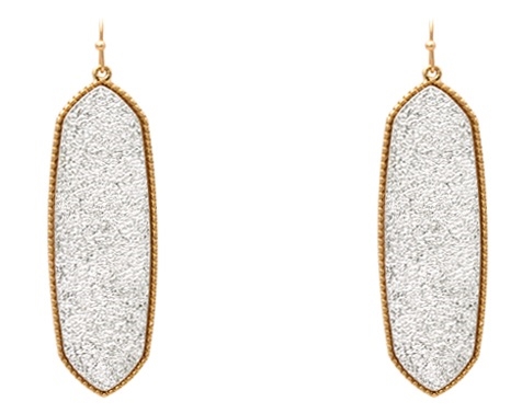 Textured Drop Earring