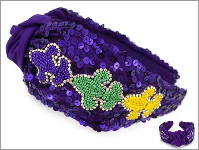 Mardi Gras Headband