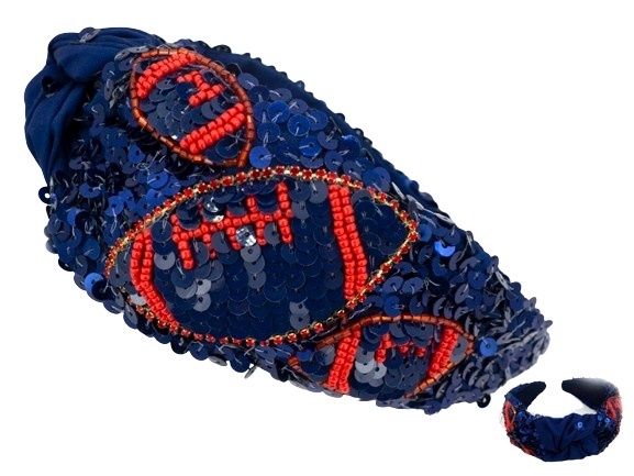 Red & Blue Football Headband