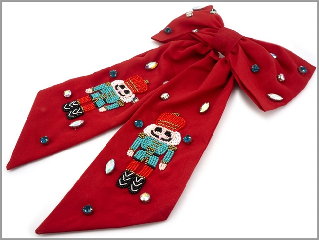 Nutcracker Hair Bow