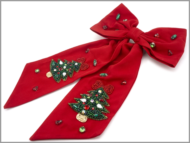 Christmas Tree Hair Bow