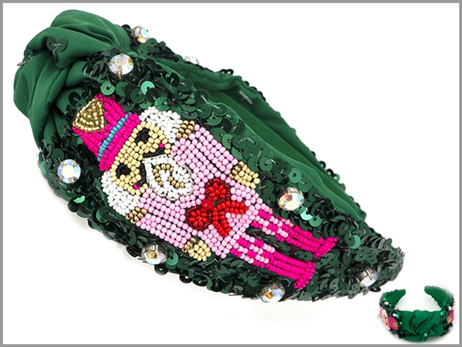 Nutcracker Seed Bead Headband