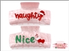 Naughty or Nice Hair clip