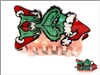 Grinch Hair clip